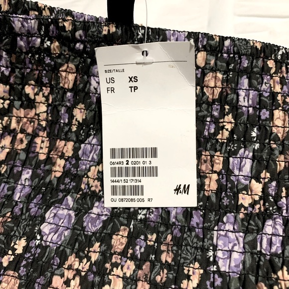 3 for 22! 💎 H&M Peplum Tube top Size:XS - Picture 2 of 3